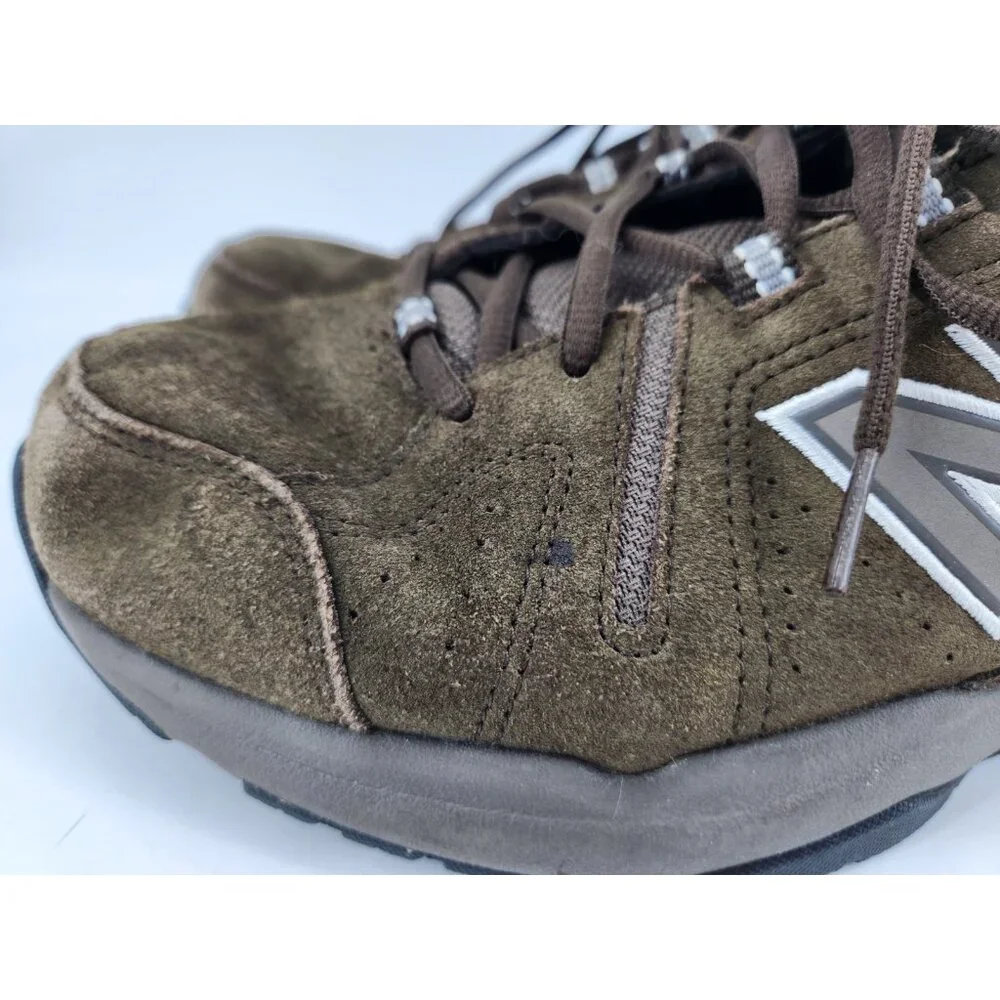 New Balance 608v5 Men's Size 10.5 2E Athletic Comfort Shoes Brown Suede